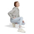 Sudadera adidas Signature Graphic Embroidery French Terry Loose Mujer Gris
