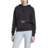 Sudadera adidas Signature Graphic Embroidery French Terry Loose Mujer Negro