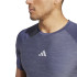 Camiseta de Fitness Gym+ 3 Bandas Hombre Azul
