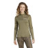 Camiseta de Montaña adidas Terrex Multi Half Zip Longsleeve Mujer Verde Oliva