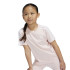 Camiseta adidas Little Essentials 3 Bandas Cotton Infantil Rosa