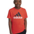 Camiseta adidas Essentials 2 Colored Big Logo Cotton Infantil Rojo