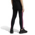 Mallas adidas Essentials 3-Stripes Cotton Niña Negro