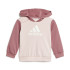 Conjunto adidas Essentials Colorblock Infantil Rosa