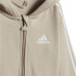 Conjunto adidas Essentials 3 Bandas Full Zip Fleece Infantil Beige