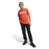 Camiseta adidas Essentials Linear Logo Cotton Infantil Rojo