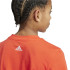 Camiseta adidas Essentials Linear Logo Cotton Infantil Rojo