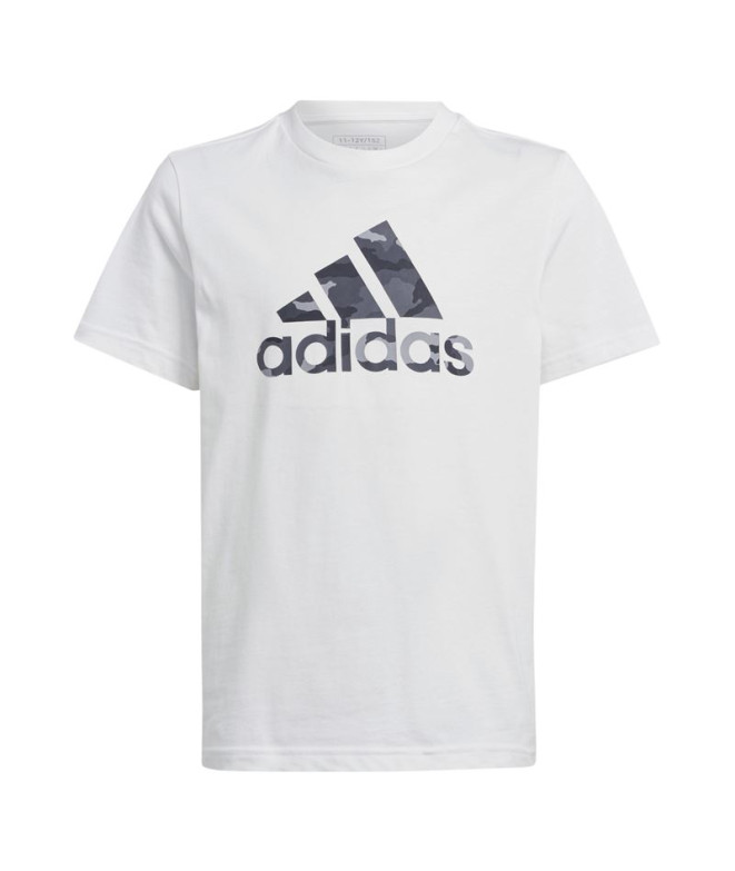 Camiseta adidas Camo Graphic Infantil Blanco