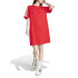 Vestido adidas Essentials 3 Bandas Single Boyfriend Mujer Rojo
