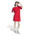 Vestido adidas Essentials 3 Bandas Single Boyfriend Mujer Rojo