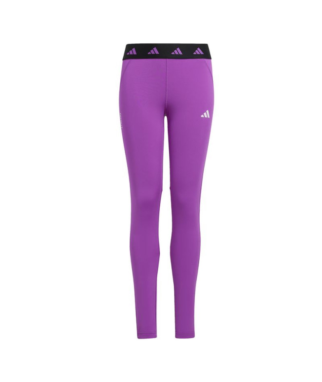 Mallas de Fitness adidas Techfit Infantil Morado