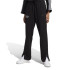 Pantalones adidas Signature Graphic Embroidery French Terry Straight Mujer Negro