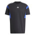 Camiseta adidas Colorblock Hombre Negro/Blanco