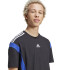Camiseta adidas Colorblock Hombre Negro/Blanco