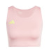 Camiseta de Running adidas Adizero Essentials Running Crop Top Mujer Rosa