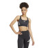 Sujetador Deportivo de Fitness adidas Powerreact Train 3 Bandas Mujer Negro