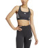 Sujetador Deportivo de Fitness adidas Powerreact Train 3 Bandas Mujer Negro