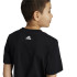Camiseta adidas Essentials 2 Colored Big Logo Cotton Infantil Negro