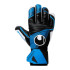 Guantes de portero Uhlsport Uhlsport Soft Hn Comp negro/azul fluor/blanco