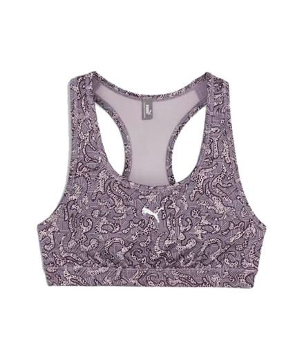 Sujetador Deportivo de Fitness Puma 4Keeps Mujer Lila