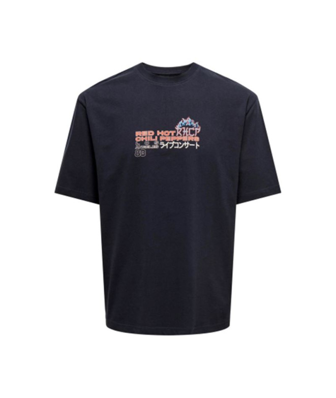 Camiseta Only & Sons Onslooney Rlx Black Hombre
