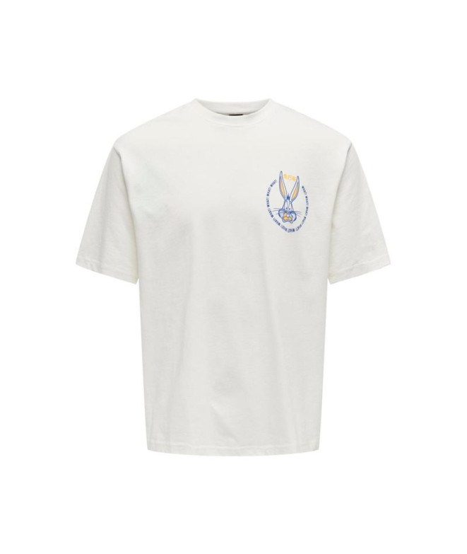Camiseta Only & Sons Onslooney Rlx Cloud Dancer...