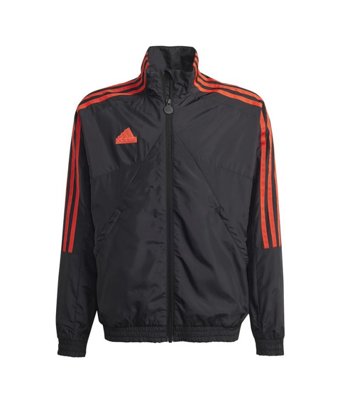 Sudadera adidas Tiro Woven Tracktop Infantil Negro