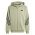 Chaqueta adidas Future Icons 3 Bandas Full-Zip Hombre Verde