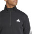 Sudadera adidas Future Icons 3 Bandas Halfzip Hombre Negro