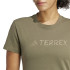 Camiseta de Montaña adidas Terrex Classic Logo Mujer Verde Oliva