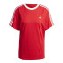 Camiseta adidas Essentials 3 Bandas Mujer Rojo