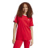 Camiseta adidas Essentials 3 Bandas Mujer Rojo