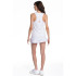 Camiseta de pádel Nox Team Fit Blanco Mujer