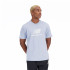Camiseta New Balance Essentials Stacked Logo Cotton Hombre Azul