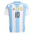 Camiseta de Fútbol adidas Argentina 2024 Home Messi Infantil Blanco