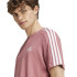 Camiseta adidas Essentials Single Jersey 3 Bandas Hombre Rosa