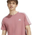 Camiseta adidas Essentials Single Jersey 3 Bandas Hombre Rosa