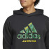 Sudadera de Fútbol adidas Jamaica Seasonal Doubleknit Hoodie Hombre Negro