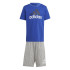 Conjunto adidas Essentials Logo Infantil Azul