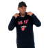 Sudadera New Era NBA Regular Miami Heat Negro Hombre