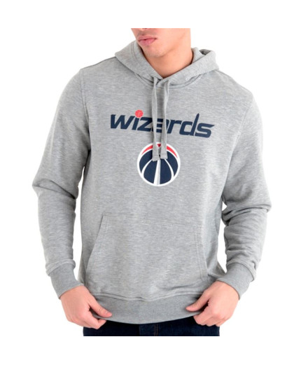 Sudadera New Era NBA Regular Washington Wizards Gris Hombre