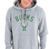 Sudadera New Era Nba Regular Milwaukee Bucks Gris Hombre