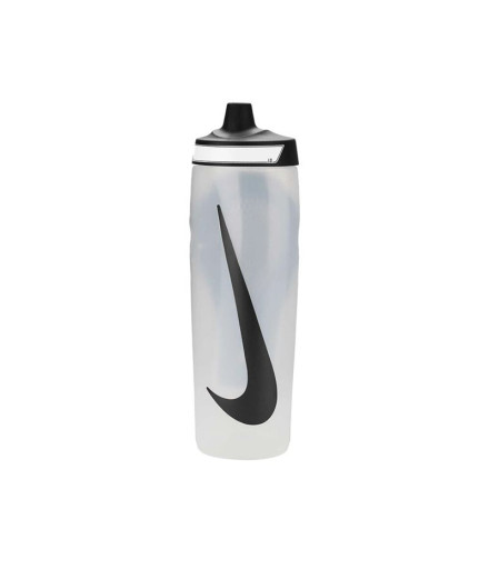 Botella de Fitness Nike Refuel Grip 18 Oz Blanco