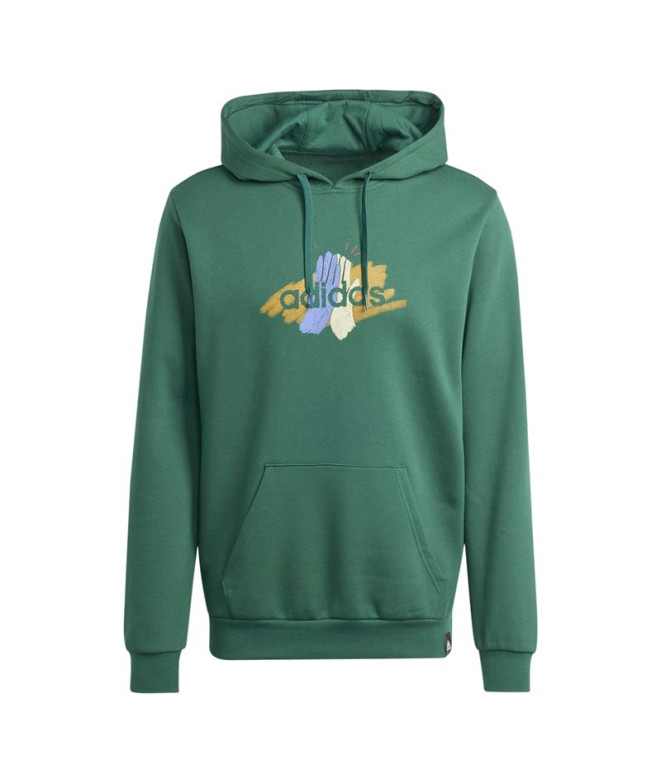 Sudadera adidas Codes Graphic Hombre Verde Oscuro