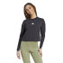 Camiseta adidas Future Icons 3 Bandas Long Sleeve Mujer Negro