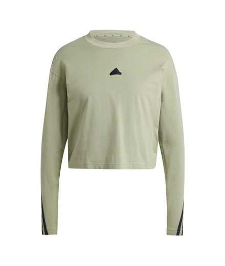 Camiseta adidas Future Icons 3 Bandas Long Sleeve Mujer...