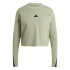 Camiseta adidas Future Icons 3 Bandas Long Sleeve Mujer Verde