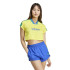 Camiseta adidas Tiro Cut 3 Bandas Cropped Mujer Amarillo