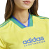 Camiseta adidas Tiro Cut 3 Bandas Cropped Mujer Amarillo