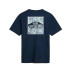 Camiseta Vans Off The Wall Block Fi Azul  Hombre